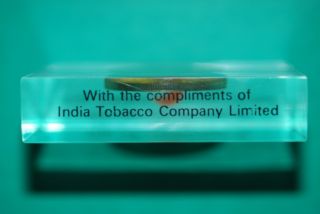 India 1969 10 Rupees Silver Unc India Tobacco Co Ltd Advertising Memorebilia photo