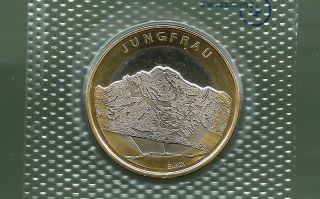 Switzerland 2005 10 Francs Bi - Metallic Unc Coin photo