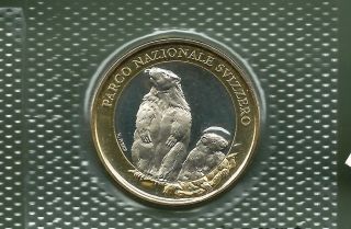 Switzerland 2010 10 Francs Bi - Metallic Unc Coin photo