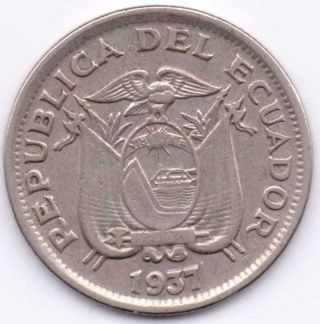 1937 Ecuador One Sucre That Is Extra Fine photo