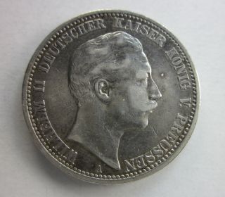 Prussia Silver 2 Marks 1904 photo
