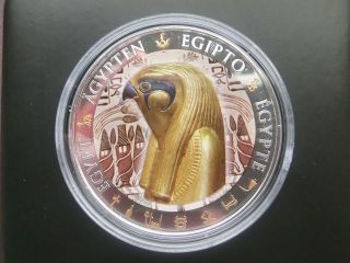 Fiji 2012,  Horus,  Egypt,  Only 999 Made $1 Silver Proof Coin photo