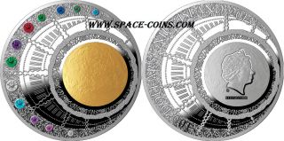 13oz Silver 100$ Niue 2013,  Only 222 Made Swarovski,  Magic Year Of Happiness photo