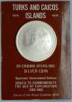 1975 Turks And Caicos Islands 20 Crown Sterling Silver - The Age Of Exploration Coins: World photo 2