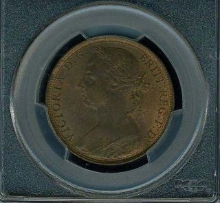 Great Britain Victoria 1889 Penny,  Gem Uncirculated,  Certified Pcgs Ms65 - Bn photo