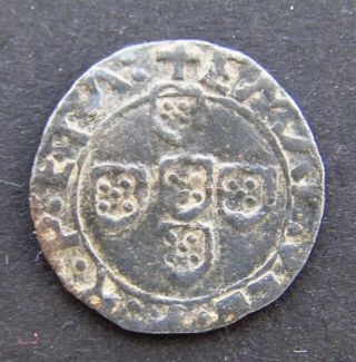 Half Vintem 10 Reis - Emmanuel I - 1495 - 1521 - Silver - Rare Coin Rare Type photo