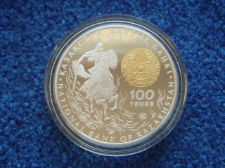 Kazakhstan / Kasachstan,  100 Tenge,  2012,  Sultan Baybars,  Silver,  Proof photo