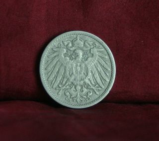 Germany Empire 10 Pfennig 1906 G World Coin Km12 German Reich Crown Eagle Shield photo