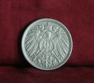 Germany Empire 10 Pfennig 1915 D World Coin Km12 German Reich Crown Eagle Shield photo