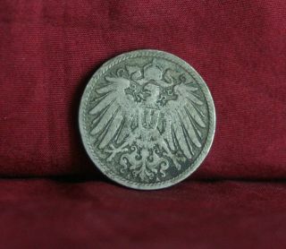 Germany Empire 10 Pfennig 1896 A World Coin Km12 German Reich Crown Eagle Shield photo