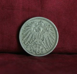 Germany Empire 10 Pfennig 1913 A World Coin Km12 German Reich Crown Eagle Shield photo