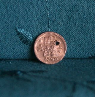 1799 Mexico 1/4 Real Silver World Coin Rampant Lion Castle Mexico City Rare photo