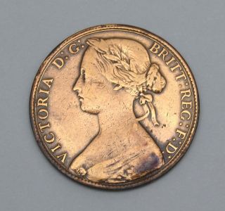 Uk - Victoria - One Penny - 1861 photo