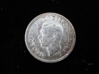 1943 Britian Silver 6 Pence - Uncirculated photo
