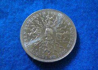 Nd (1980) Great Britain 25 Pence Crown Commem - Bu - photo
