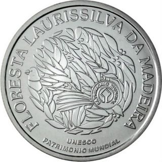 Ek // 5 Euro Silver Coin Portugal 2007 Unesco - Laurisilva Of Madeira : Unc photo