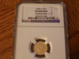 Ngc 1858 S Gold $1 Coin photo