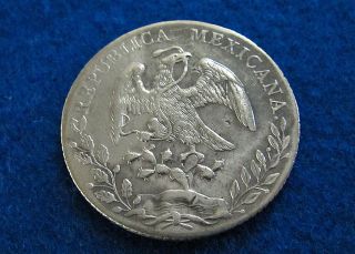 1894 Ca Mexico Silver 8 Reales - Bright Xf - Chiahuahua - photo