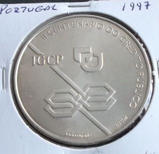 Portugal - 1000 Escudos - 1997 - Ii Cent.  Crédito Público - Silver photo