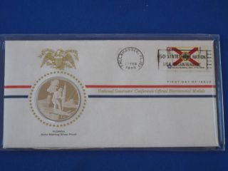 1976 Florida Bicentennial First Day Cover Silver Franklin T1669l photo