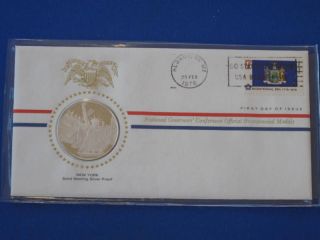 1976 York Bicentennial First Day Cover Silver Franklin T1649l photo
