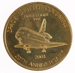 2001 Bronze Medal - Boeing Coin Club Space Shuttle Columbia Commemorative photo