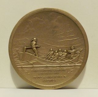 1974 Portsmouth Harbor Hampshire Cradle Of Shipbuilding In America Medal photo