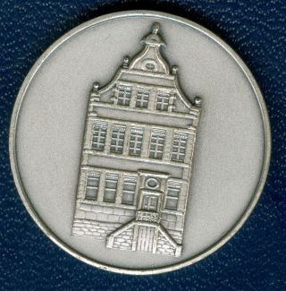 1974 Belgium Medal In Honor Of The Municipality Of Eupen,  In Silvered Bronze photo