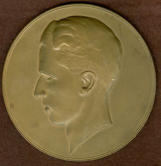 1960 ' S Belgium Medal In Honor Of King Baudouin,  By C.  Van Dionant photo