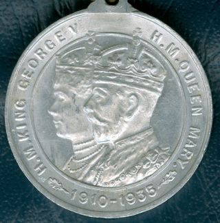 1935 British Medal To Commemorate King Edward Vii ' S Silver Jubilee By Dartmouth photo