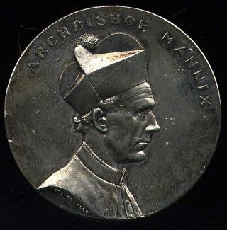 1939 Medal For Victorian Catholic Centenary Featuring Archbishop Mannix Scarce photo