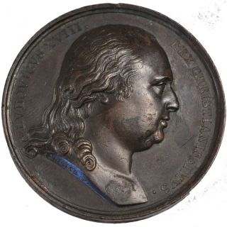French Medals,  Louis Xviii,  Medal,  Mariage Du Duc De Berry photo
