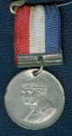 1937 King George Vi Coronation Medal,  Small Version With Ribbon Exonumia photo 1