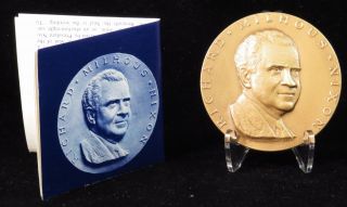 1969 Richard M.  Nixon Official Inaugural Medal Medallic Art Company Bronze photo