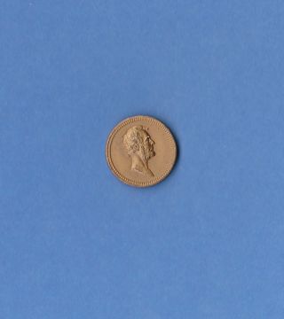 Lincoln / Grant 19mm Bronze U.  S.  Medallion photo