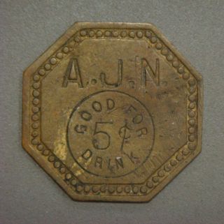 A.  J.  N.  Good For 5¢ Drink photo