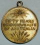 50 Years Of Federation Medal - Commonwealth Of Australia 1901 - 1951 Exonumia photo 1