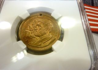 1892 World Medal Expo (ngc Graded) Washington,  Lincoln,  Ulysses In Ms 64 photo