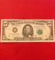 1988 Series A Frn Crisp Uncirculated Note Partial Offset Back To Front Small Size Notes photo 1