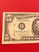 1988 Series A Frn Crisp Uncirculated Note Partial Offset Back To Front Small Size Notes photo 2