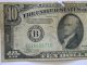 1934a Ten Dollar ($10.  00) Federal Reserve B Series Note Small Size Notes photo 2