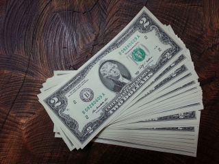 One Hundred $2 Bills,  Uncirculated photo