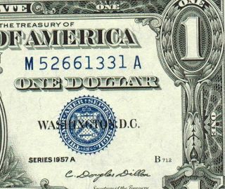 1957a $1 Silver Certificate Gem Uncirculated More Currency 4 (^x photo