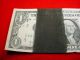 1977 - A $1 Federal Reserve Note Heavy Ink Stain Error Bill 105 Paper Money: US photo 1