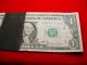 1977 - A $1 Federal Reserve Note Heavy Ink Stain Error Bill 105 Paper Money: US photo 2