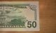$50 Usa Frn Federal Reserve Note Series 2009 Jl00418947a Crisp & Small Size Notes photo 7