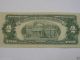 $2.  00 - 1953 - A - Red Seal Federal Reserve Note Almost Uncirculated 007 L (,) (,) K Small Size Notes photo 7