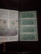 (4) 1976 $2 Dollar Starred Uncut Uncirculated Consecutive Us Bills Small Size Notes photo 7