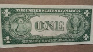 1935g $1 Federal Reserve Note Unc Silver Cert.  No Motto Blue Seal Rare photo