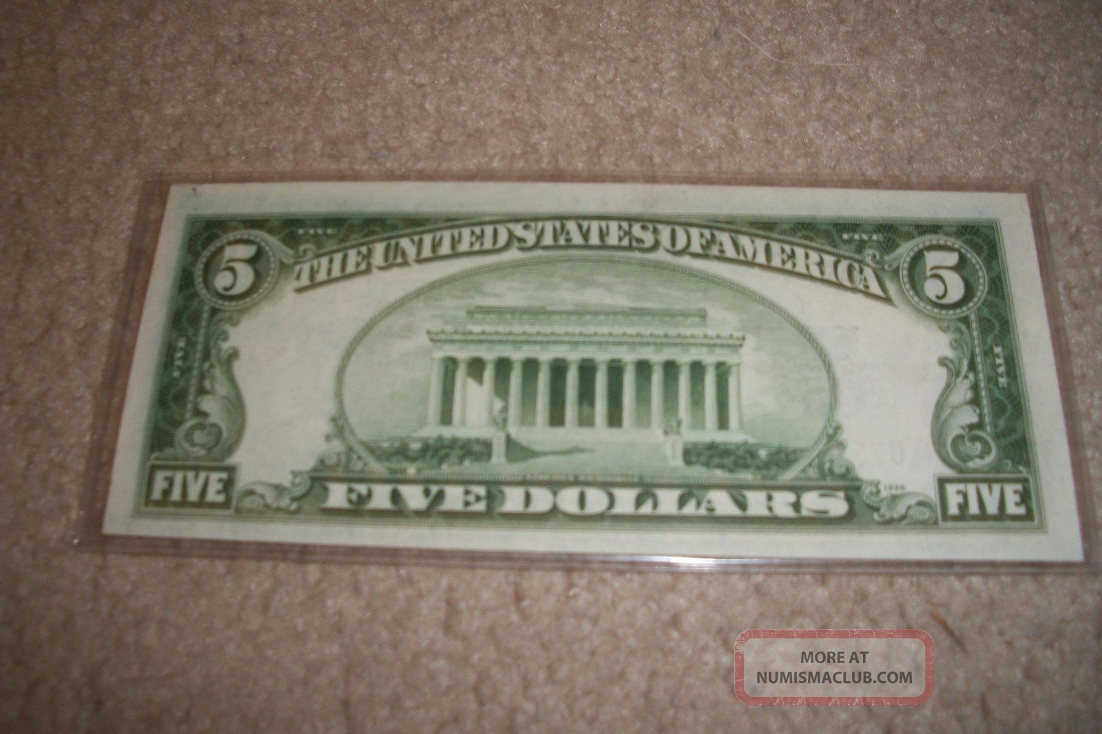1934d $5 Silver Certificate Ccu